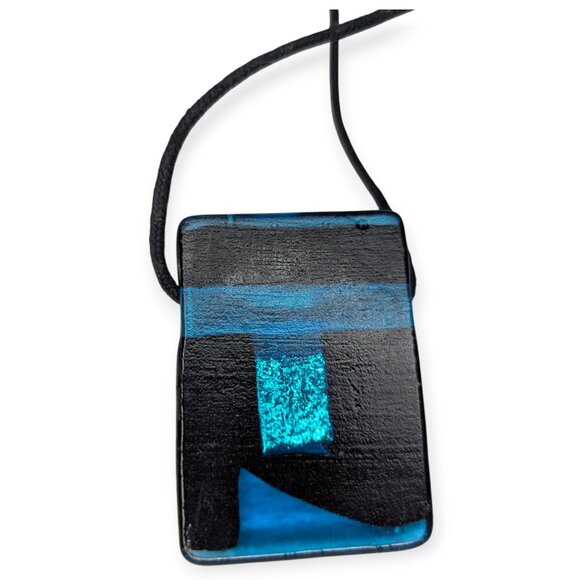 Vibrant Art Glass Pendant Necklaces & Brooch/Pin w/Fabric Box - Picture 3 of 16